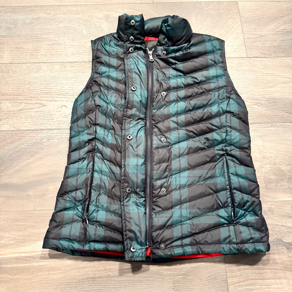 Talbots Plaid Pattern Diamond Quilted Fleece Line… - image 2